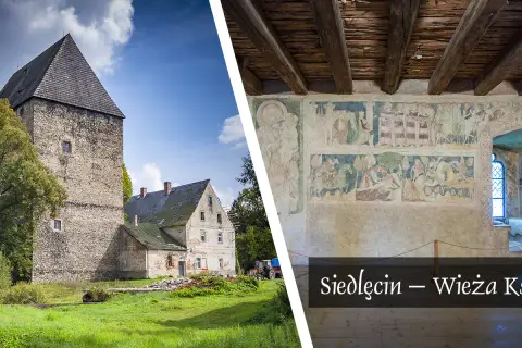 Siedlęcin: Wieża książęca ze średniowiecznymi malowidłami