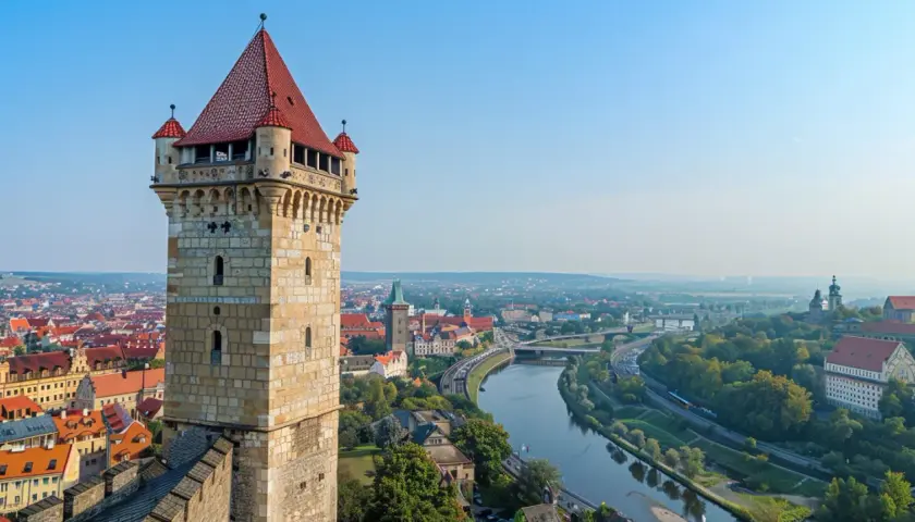 Cieszyn: Wieża Piastowska - Symbol miasta z widokiem na Czechy